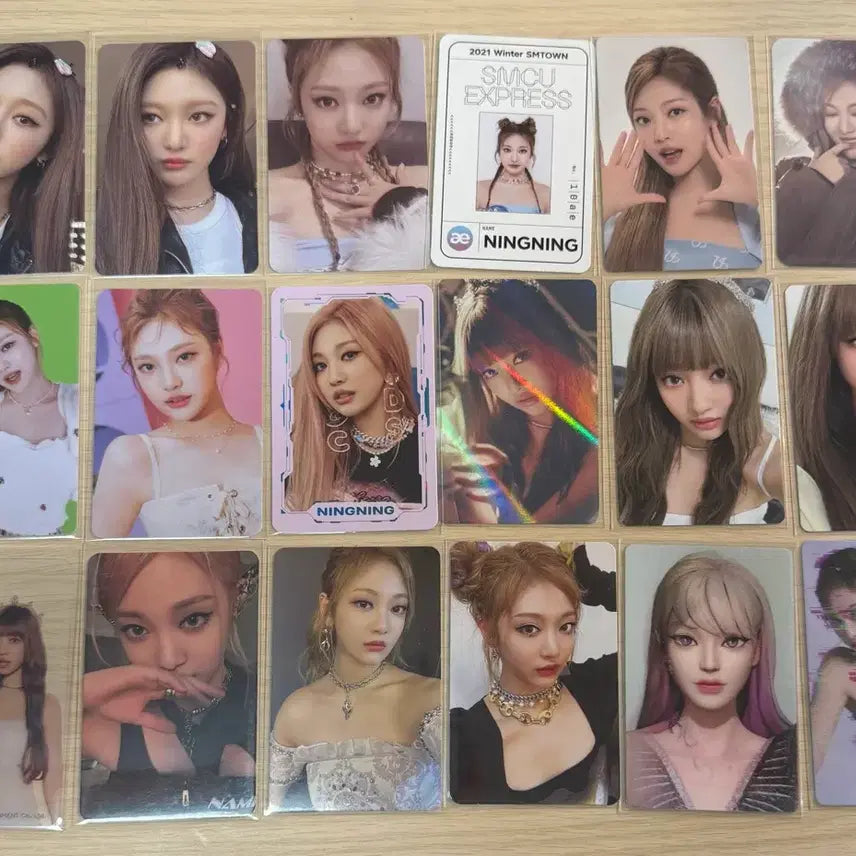 [BUNJANG] Aespa Ningning Photocard Bundle Set / 에스파 닝닝 포토카드 15장 일괄 양도