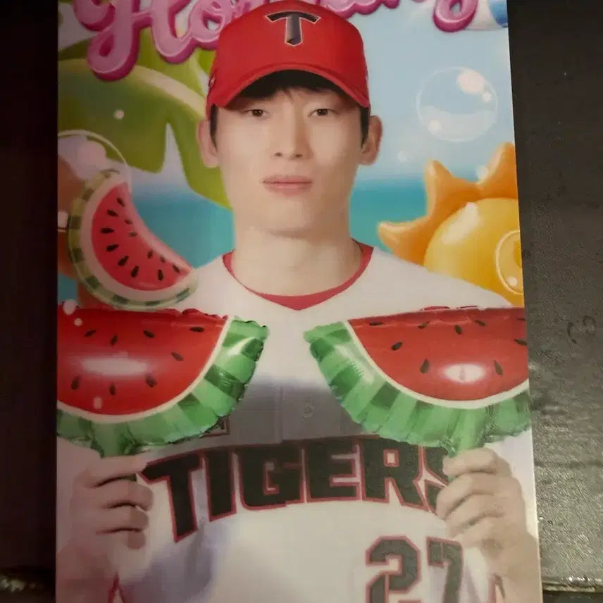 [BUNJANG] Kia Tigers Su-bak Photocard - Kim Ho-ryeong / 기아타이거즈 수박포카 김호령