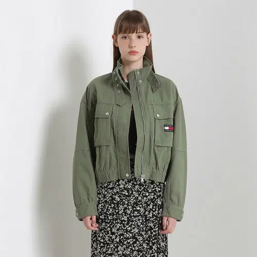 [BUNJANG] Tommy Hilfiger Cropped Utility Jacket M / 타미힐피거 크롭 유틸리티 야상 자켓 M