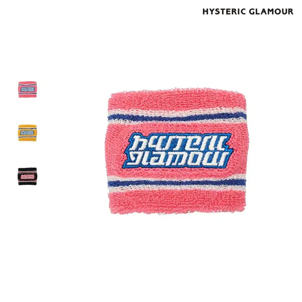 [BUNJANG] Hysteric Glamour Fast Logo Embroidered Wristband / 히스테릭글래머 패스트 로고 자수 손목밴드
