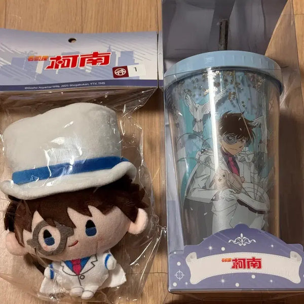 [BUNJANG] Detective Conan China Pop Mart Kuji Kid the Phantom Thief Doll & Tumbler (Sealed) / 미개봉) 명탐정 코난 중국 팝마트 쿠지 괴도키드 인형 & 텀블러