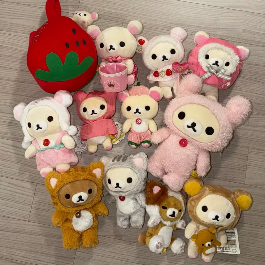 [BUNJANG] Vintage Rilakkuma & Korilakkuma Doll Bundle / 급처/ 고전 리락쿠마, 코리락쿠마 인형 일괄