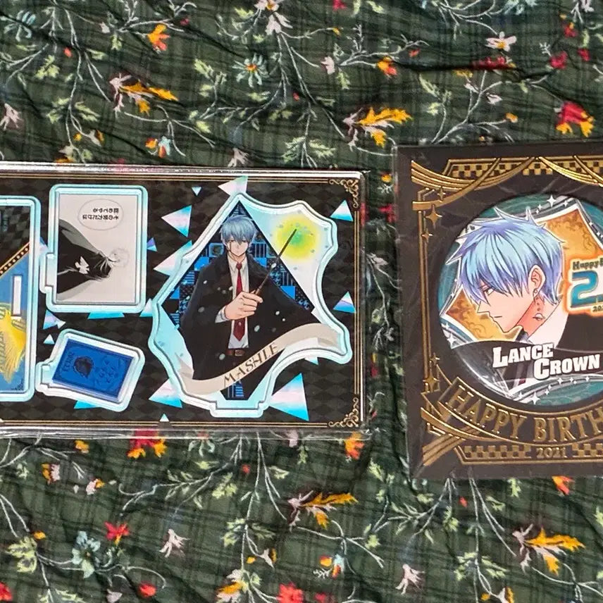 [BUNJANG] Mashle Lance Crown Birthday Diorama and Can Badge Set / 마슐 랜스 크라운 생일 디오라마, 캔뱃지 세트