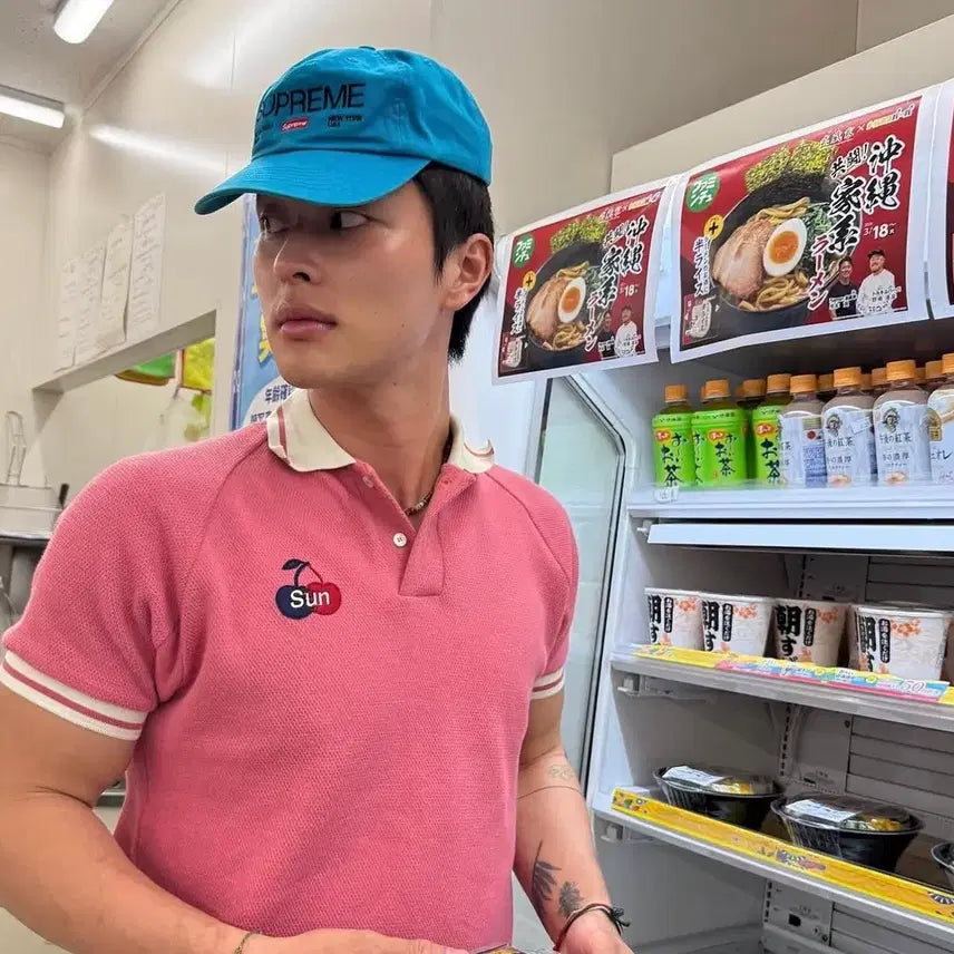 [BUNJANG] Sunday Fruitmarket Short Sleeve Polo Shirt / SUNDAY FRUITMARKET 반팔 , 카라 반팔