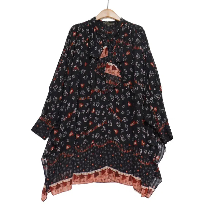 [BUNJANG] Thursday Island Floral Bohemian Long Blouse / Thursday Island 써스데이아일랜드 플라워 보헤미안 롱블라우스 S