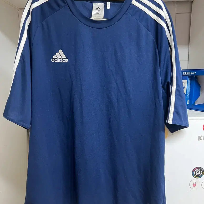 [BUNJANG] Adidas Climacool Navy T-Shirt XXL / 아디다스 클라이마라이트 네이비 XXL 반팔티
