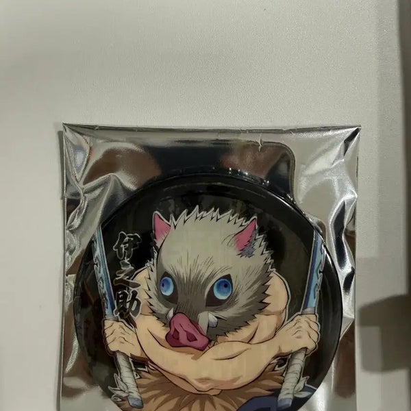 [BUNJANG] Demon Slayer: Kimetsu no Yaiba Mugen Train Arc Random Can Badge - Inosuke / 귀멸의 칼날 무한성편 랜덤 캔뱃지 이노스케