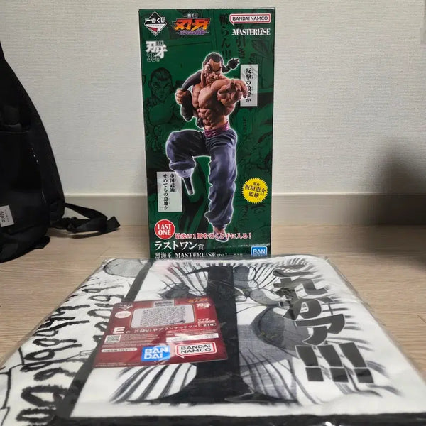 [BUNJANG] Hanma Baki Ichiban Kuji Let's Kaiō Last One Figure + Prize E Blanket Bundle / 미개봉 현물/최저가) 한마바키 제일복권 레츠 카이오 라스트원피규어 + e상 담요 일괄판매 합니다.