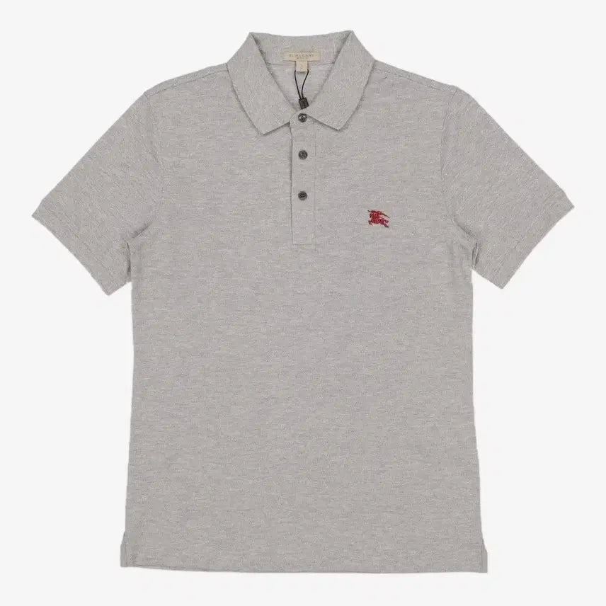 [BUNJANG] Burberry Polo Short Sleeve T-Shirt Grey / 새상품 버버리 폴로 반팔 티셔츠 그레이 팝니다. 정가45만원