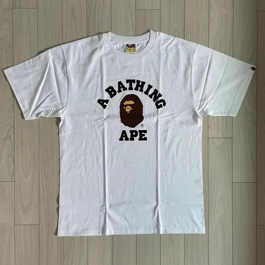 [BUNJANG] BAPE Pigment College Short Sleeve T-Shirt / 베이프 피그먼트 컬리지 반팔티