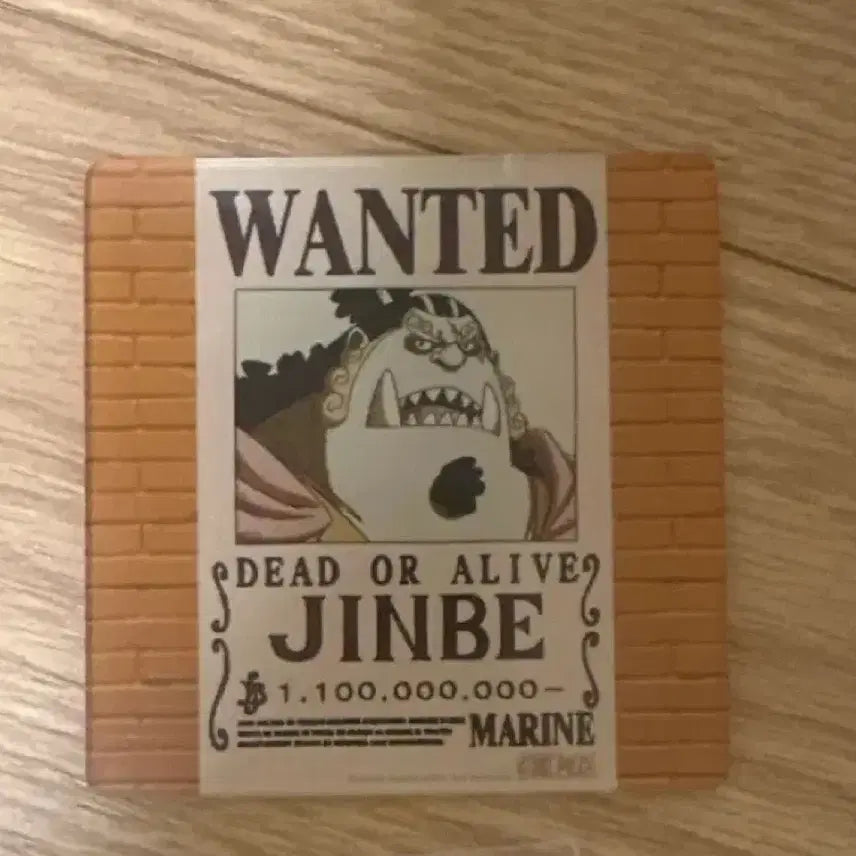 [BUNJANG] Mugiwara Store Wanted Poster Acrylic Coaster Jinbe / 무기와라 스토어 수배서 아크릴 코스터 밀짚모자일당 징베 원피스