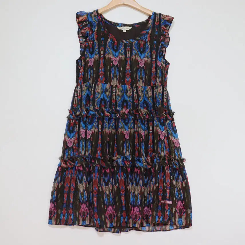 [BUNJANG] Thursday Island Pattern Sleeveless Dress M / Thursday Island 써스데이아일랜드 패턴 민소매 원피스 M 90
