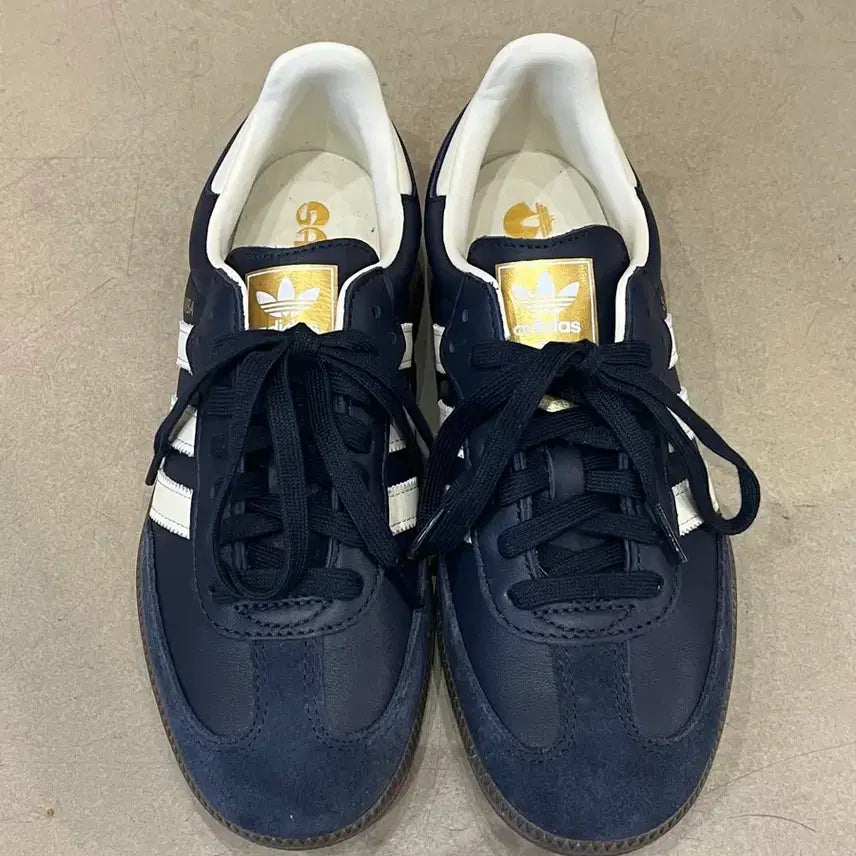 [BUNJANG] Adidas Samba OG Night Navy Cream White Shoes / 아디다스 삼바 OG 나이트 네이비 크림 화이트 250