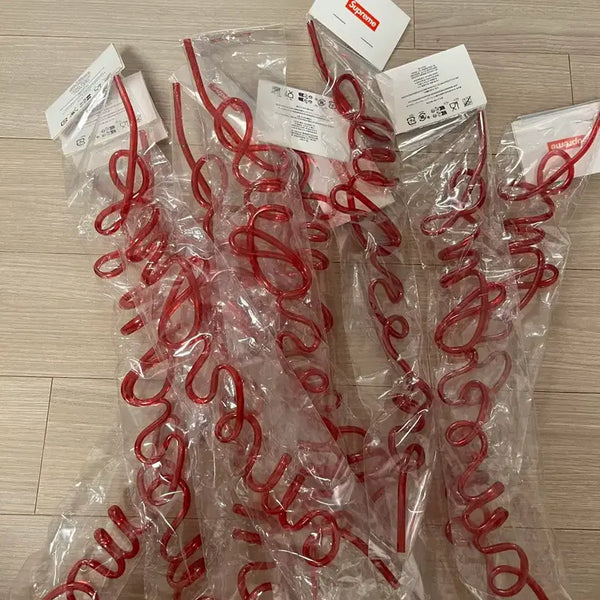 [BUNJANG] Supreme Straws 9-Piece Bundle Set (Sealed) / [미개봉] 슈프림빨대 9개 (일괄)