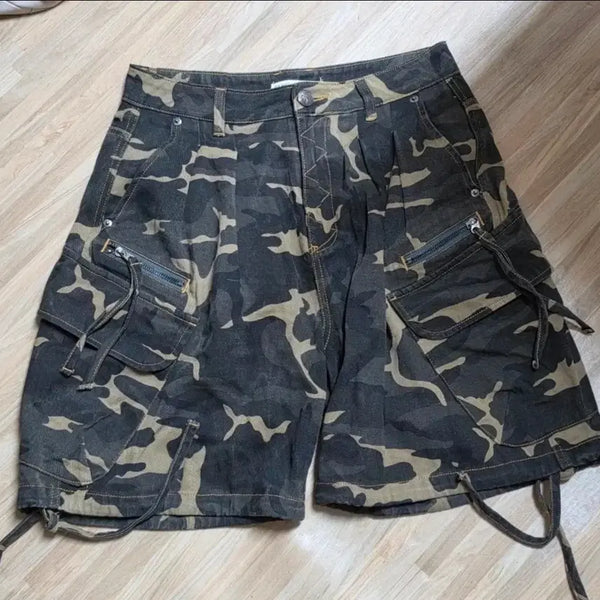 [BUNJANG] Fancy Club Camo Cargo Shorts / 팬시클럽 카모팬츠