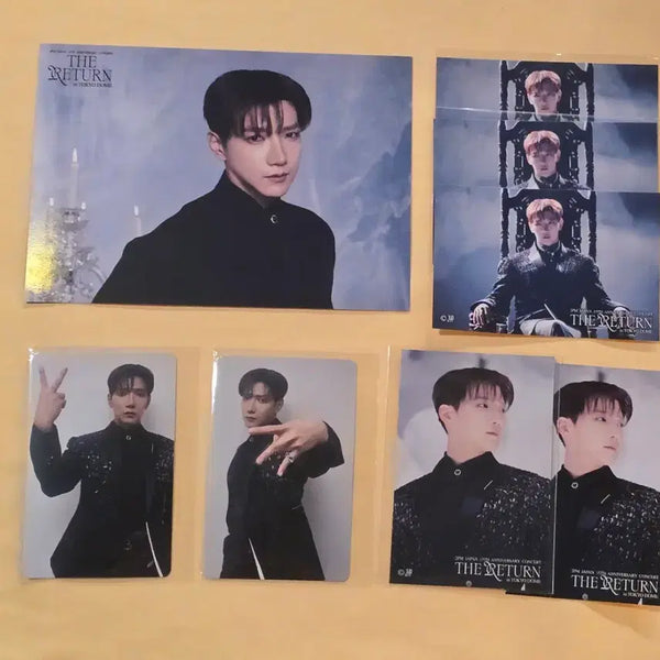 [BUNJANG] Jun. K Tokyo Dome 'The Return' Uchiwa Set Rare Trading Card / 준K 도쿄돔 더리턴 우치와세트 레어 트레카 쿠지