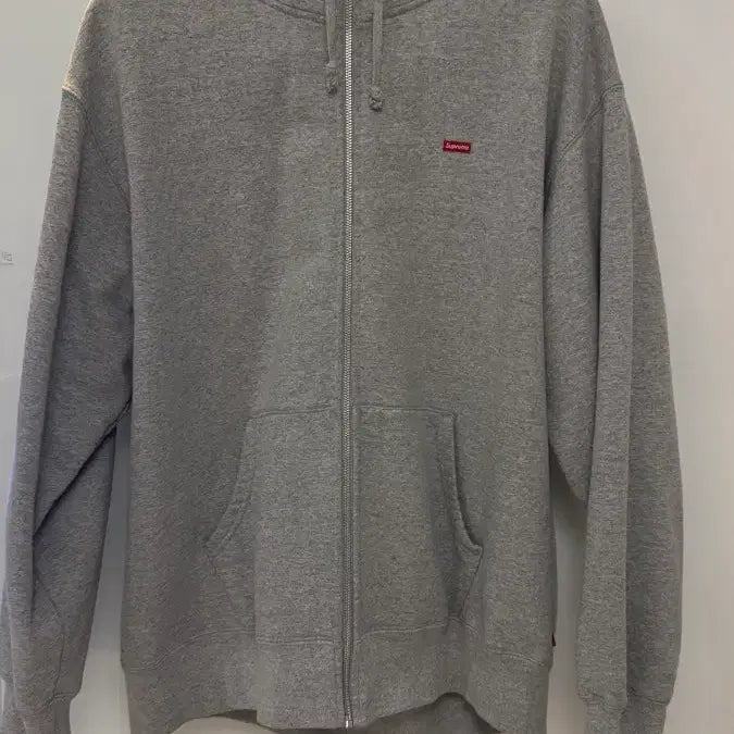 [BUNJANG] Supreme Small Box Logo Hoodie Grey XL / 슈프림 스몰박스로고 후드집업 / XL