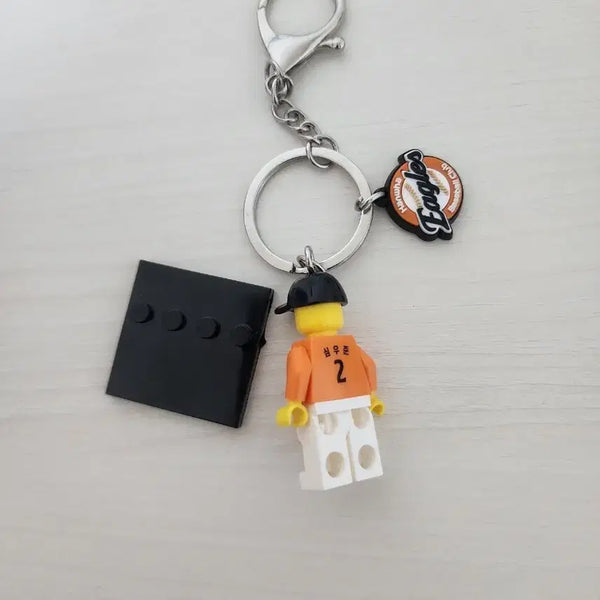 [BUNJANG] Hanwha Eagles Shim Woo-jun Brick Figure Lego Keychain / 한화이글스 심우준 브릭피규어 레고 키링