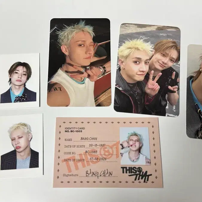 [BUNJANG] Stray Kids This & That Bang Chan I.N Bundle Set Photocard / Straykids 스키즈 this & that 디스앤댓 방찬 아이엔 포카 일괄