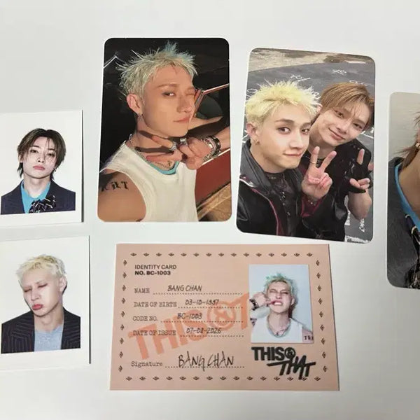 [BUNJANG] Stray Kids This & That Bang Chan I.N Bundle Set Photocard / Straykids 스키즈 this & that 디스앤댓 방찬 아이엔 포카 일괄