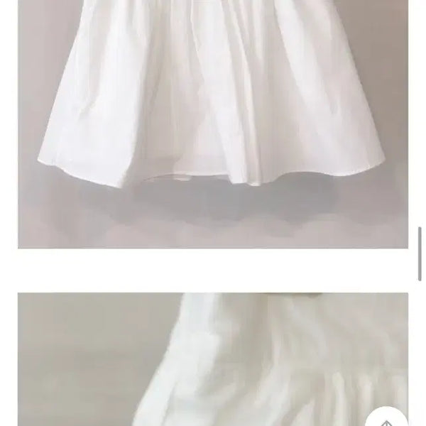 [BUNJANG] White Mini Skirt with Inner Shorts / 화이트 스커트(바지안감)