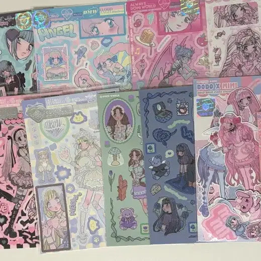 [BUNJANG] Domiverse Domi Diary Decorating Sticker Set + Keychain Bundle / 도미월드 도미님 다꾸 스티커 18종 일괄 + 키링