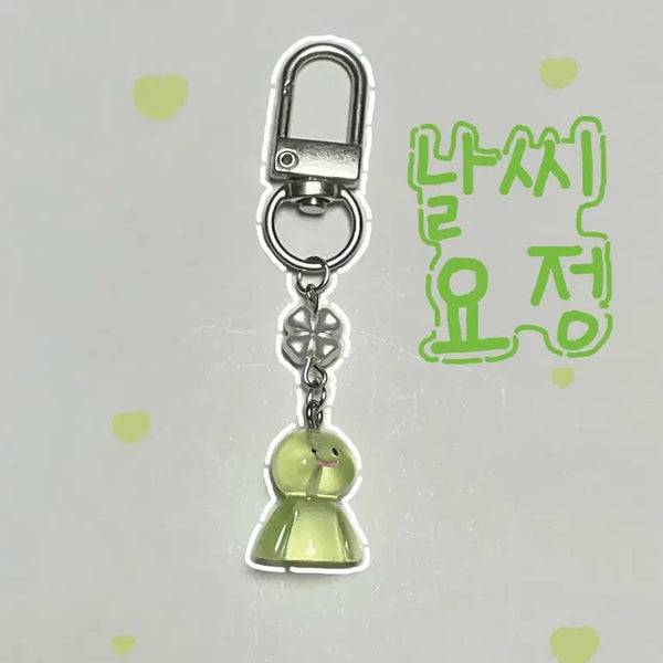 [BUNJANG] Weather Fairy (Light Green) Keychain / 날씨요정(연두색)키링