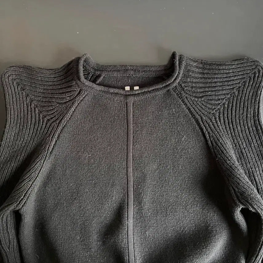 [BUNJANG] Rick Owens 23FW TEC PULL Cropped Knit / 릭오웬스 23fw TEC PULL 크롭 니트