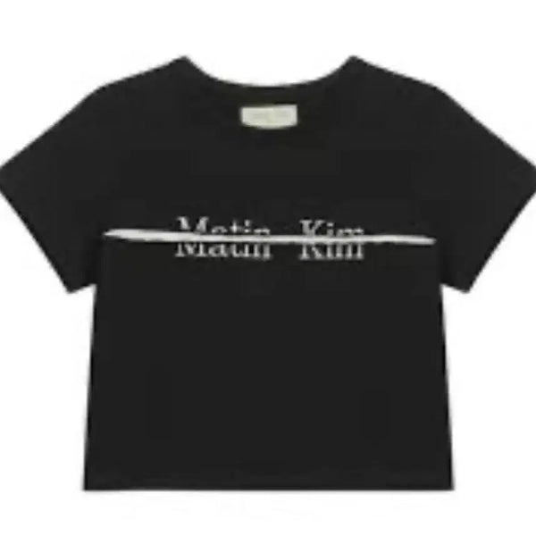 [BUNJANG] Matinkim Cropped Short Sleeve T-Shirt Set / 마뗑킴 크롭 반팔티 블랙, 네에비 일괄 정리
