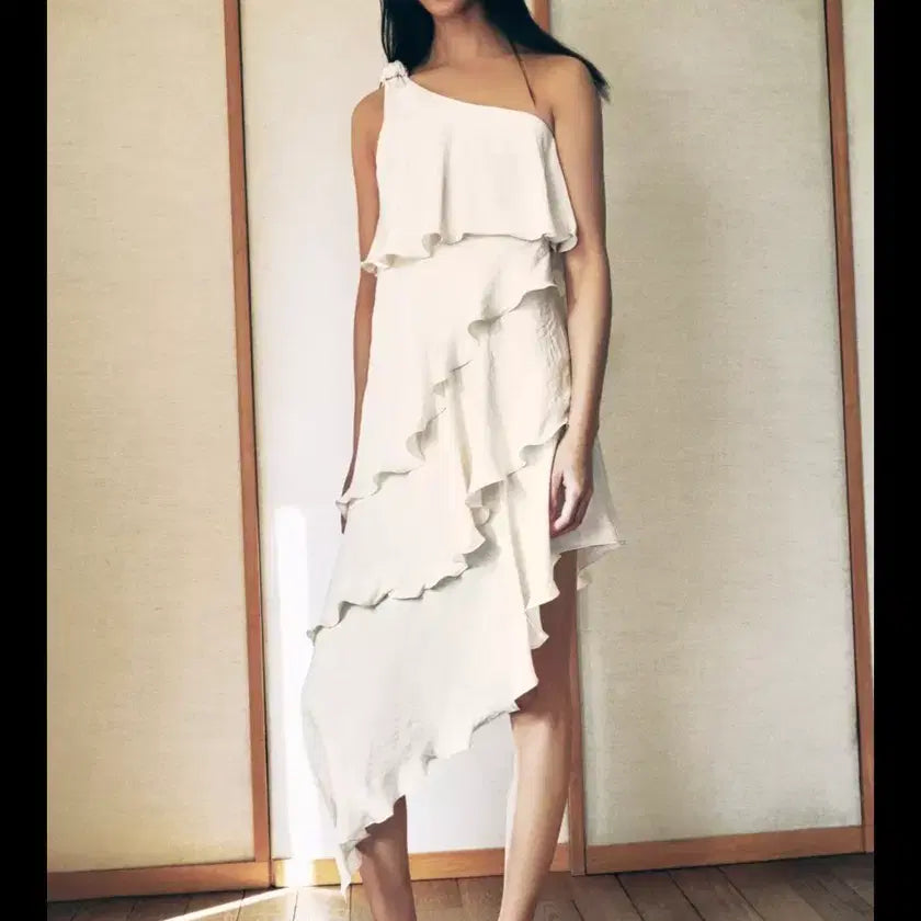 [BUNJANG] Zara Ruffled Knot Dress / 자라 러플 노트 드레스(새상품!!)