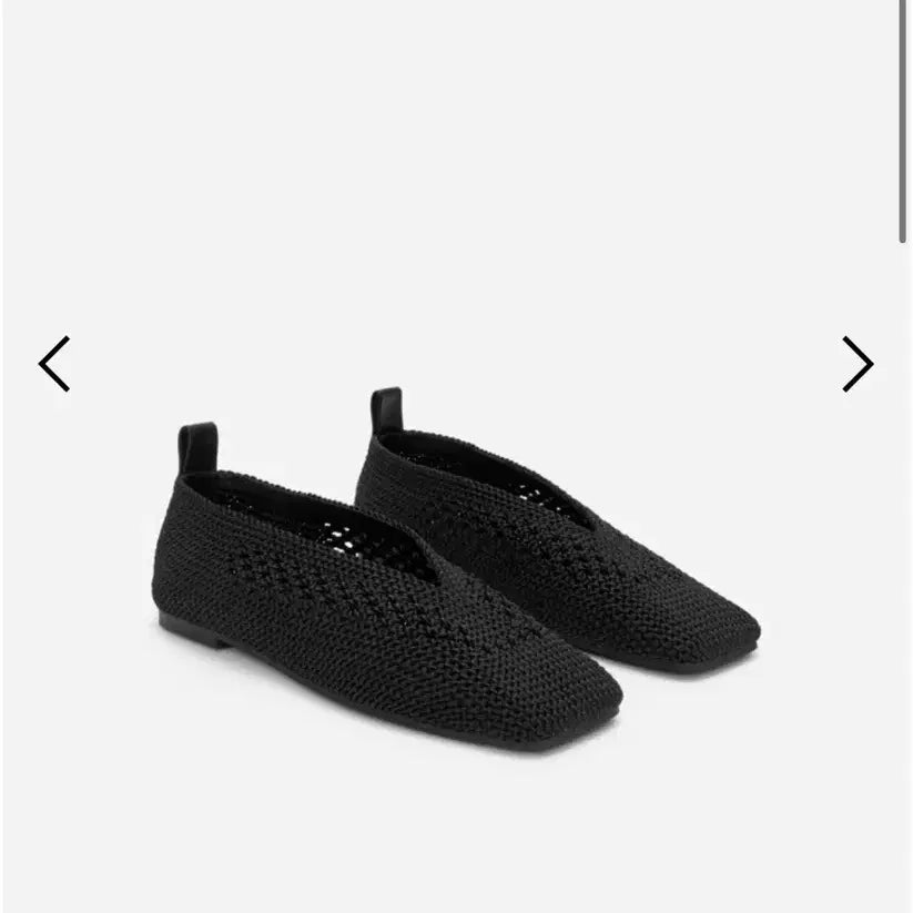 [BUNJANG] Arket Knit Ballerina Flats Black / Arket 니트 발레리나 플랫