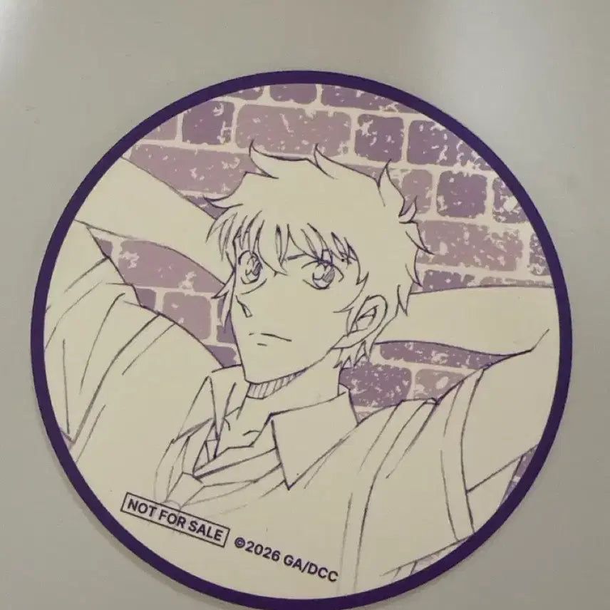 [BUNJANG] Detective Conan Matsuda Jinpei Highway Angel Special Edition Paper Coaster / 명탐정 코난 팬베이스 마츠다 진페이 송보윤 특전 종이코스터 하이웨이 타천사