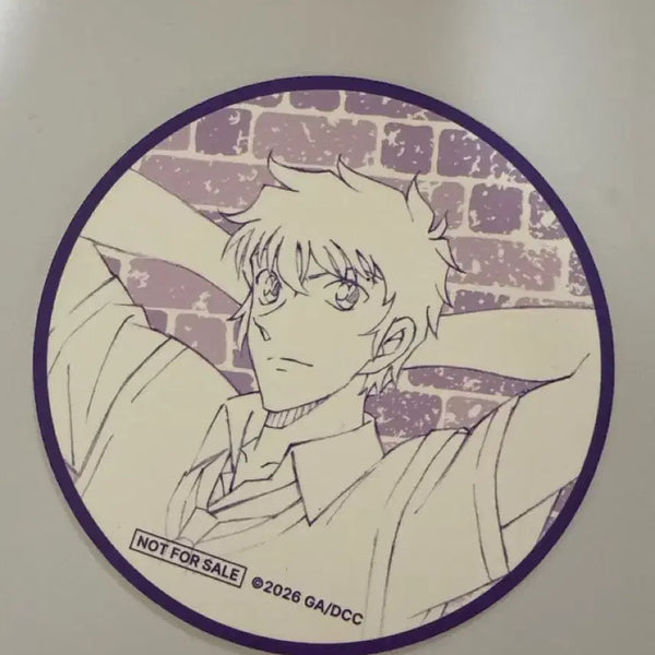 [BUNJANG] Detective Conan Matsuda Jinpei Highway Angel Special Edition Paper Coaster / 명탐정 코난 팬베이스 마츠다 진페이 송보윤 특전 종이코스터 하이웨이 타천사