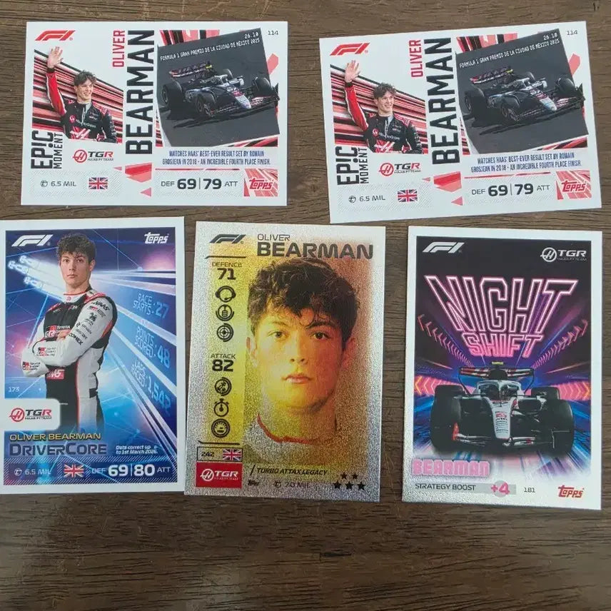 [BUNJANG] Oliver Bearman F1 Card Set / 올리버 베어맨 F1 카드 세트 예약