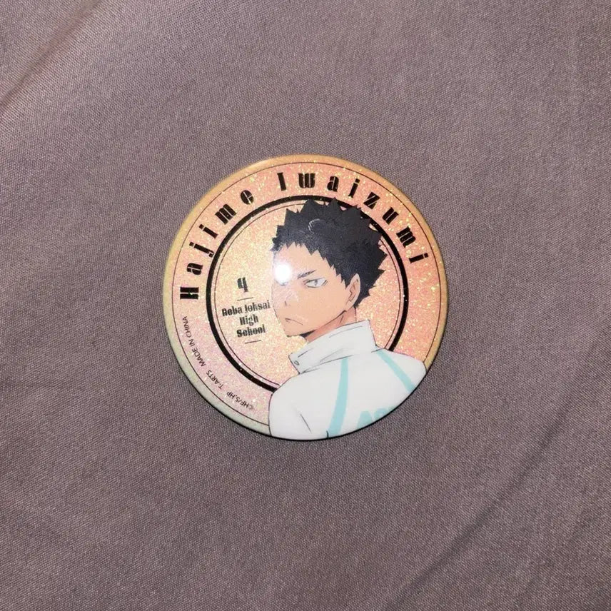 [BUNJANG] Haikyuu!! Iwaizumi Can Badge / 하이큐 이와이즈미 캔뱃지
