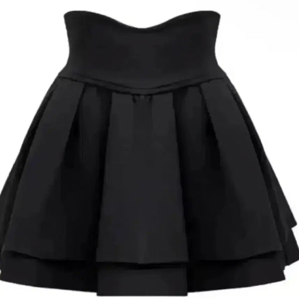 [BUNJANG] MICHYEORA Macaron Black Skirt / (급처) S 미셸 마카롱 미각 블랙 스커트 팝니다