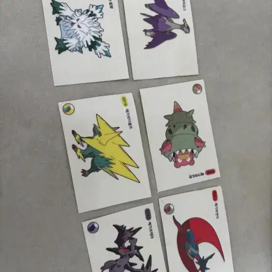 [BUNJANG] Pokemon Mega Stickers Bundle Set / 포켓몬 메가 띠부씰 일괄 판매