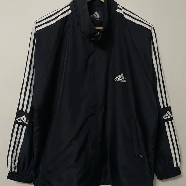 [BUNJANG] Adidas Big Logo Old School Loose Fit Windbreaker Jacket / 100-105 아디다스 빅로고 올드스쿨 루즈핏 바람막이 자켓