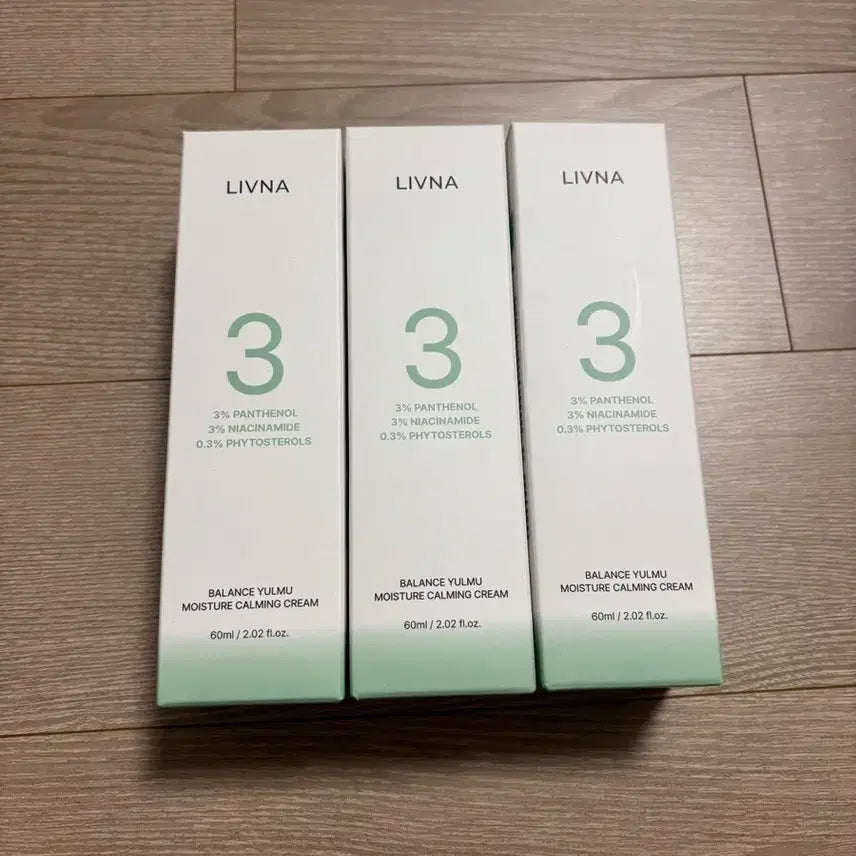 [BUNJANG] Libna Chapter 3 Balance Mugwort Hydrating Soothing Cream Set (3 x 60ml) / (새상품) 리브나 챕터3 밸런스 율무 수분 진정 크림 3개