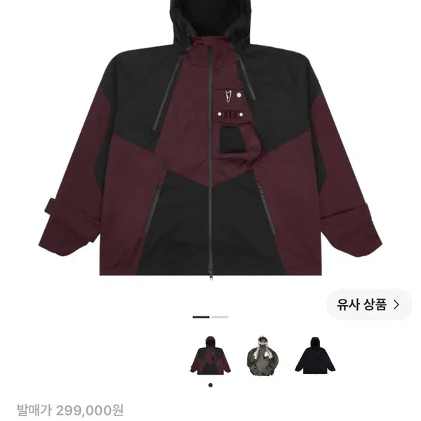 [BUNJANG] Undermycar Kame Multi Zipper Turtle Shell Parka Hot Rod / 언더마이카 카메 멀티 지퍼 터틀 쉘 파카 핫로드 팝니다