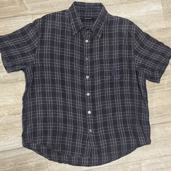[BUNJANG] Hatching Room Argyle Check Shirt (Size 2/S) / 해칭룸 애로우 아가일 체크 셔츠 2(S)