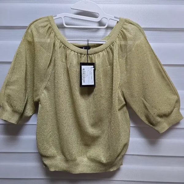 [BUNJANG] LANVIN Short Sleeve Knit Blouse / 한섬 랑방 반팔