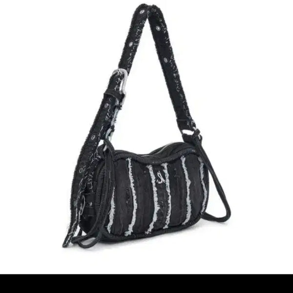 [BUNJANG] Afterhours Cutout Denim Shoulder Bag / 애프터아워즈 컷아웃 데님백