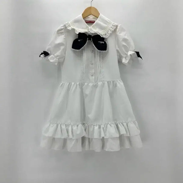 [BUNJANG] Bodyline Big Ribbon Maid Dress / bodyline 바디라인 빅리본 메이드 원피스