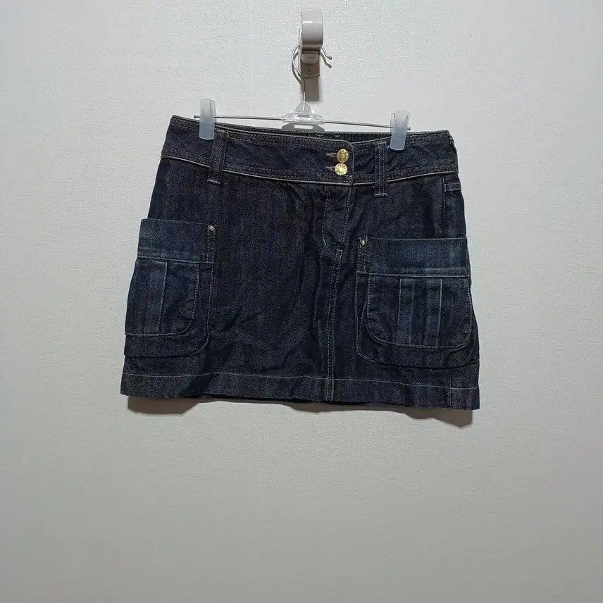 [BUNJANG] MLB Denim Cargo Skirt / MLB 데님 카고 스커트 청치마 67 (26A2033)