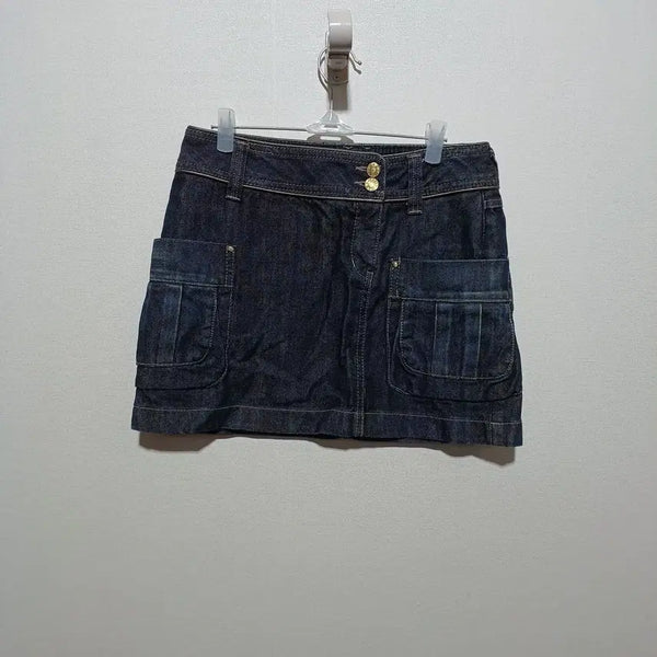 [BUNJANG] MLB Denim Cargo Skirt / MLB 데님 카고 스커트 청치마 67 (26A2033)
