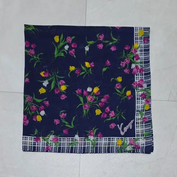 [BUNJANG] Kenzo Flower Handkerchief / 겐조 플라워 손수건