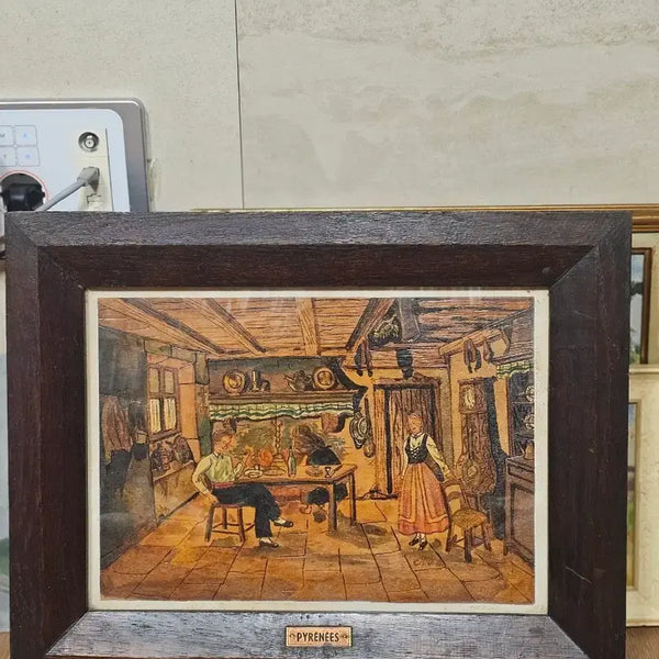 [BUNJANG] French Vintage Framed Painting 'PYRENEES' / 프랑스 빈티지 액자 그림