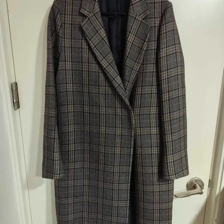 [BUNJANG] COS Checked Slim Coat / EUR36 코스 체크 코트 슬림