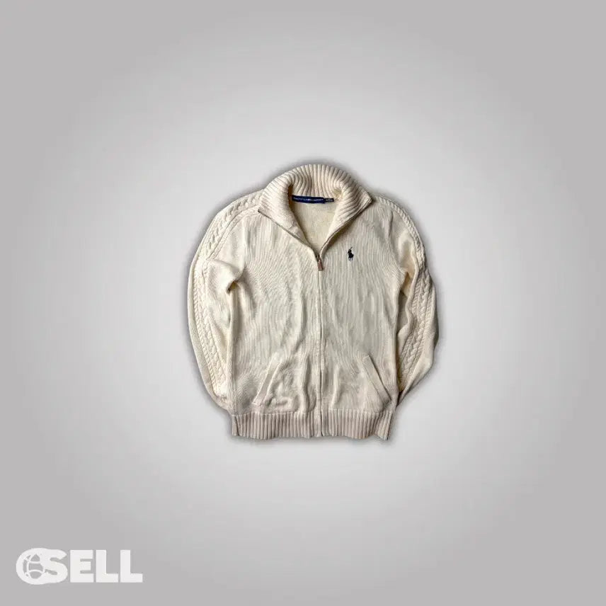 [BUNJANG] Polo Ralph Lauren White Zip-Up Jacket / 폴로 화이트 집업